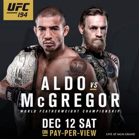 ufc fight night 194|UFC 194: Aldo vs. McGregor Fight Results .